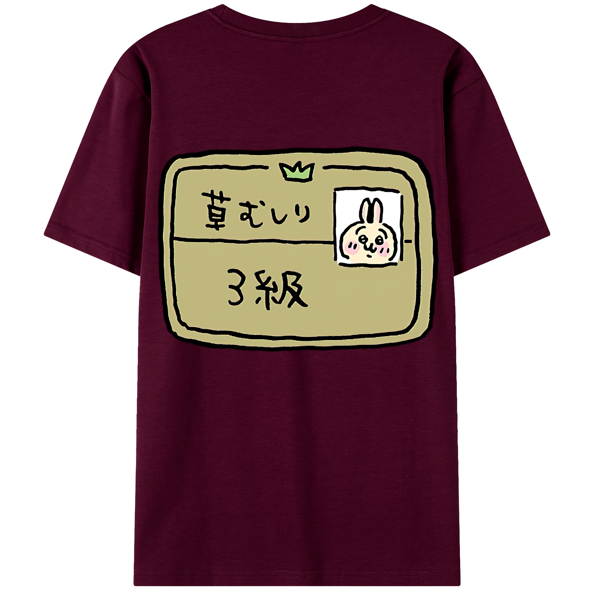 （画像用） ちいかわ うさぎ Chii-kawa usagi レディース半袖Tシャツ(バックプリント)